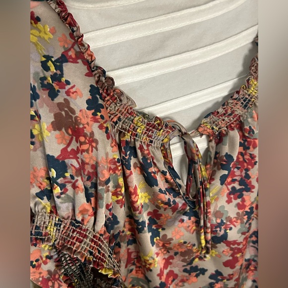 NWT- Nordstrom City Chic “Eight & Sixty” Floral Tie Neck Blouse- Size 3x - Picture 5 of 8